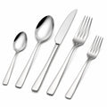 Besteckset 5-teilig Edelstahl Silber poliert für den Esstisch